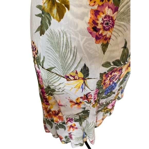 Xhilaration Button Up Floral Dress Sundress Flower Mini Dress - Picture 7 of 12